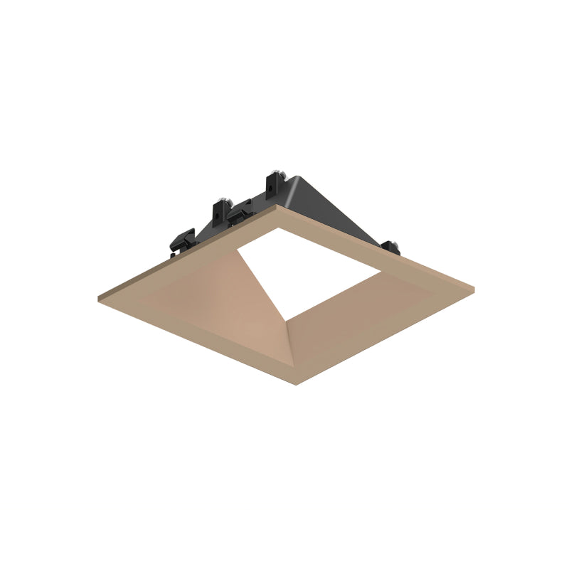 Nora NAPF-3SWW 3" Apollo Square Flanged Wall Wash Trim with Clear Lens