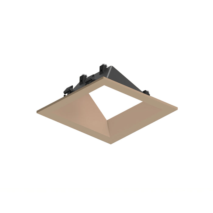 Nora NAPF-3SWW 3" Apollo Square Flanged Wall Wash Trim with Clear Lens