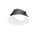 Nora NAPT-3RWW 3" Apollo Round Trimless Wall Wash Trim with Clear Lens - Matte Powder White