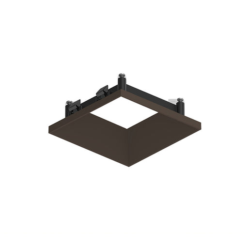 Nora NAPT-3SDN/CL 3" Apollo Square Flangeless Downlight Trim with Clear Lens - Bronze