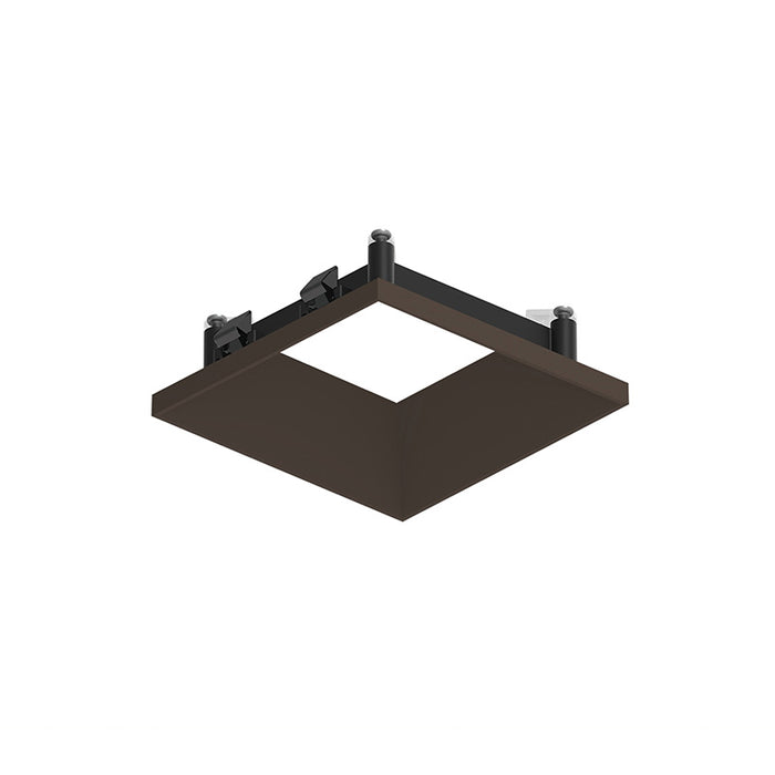 Nora NAPT-3SDN/CL 3" Apollo Square Flangeless Downlight Trim with Clear Lens - Bronze