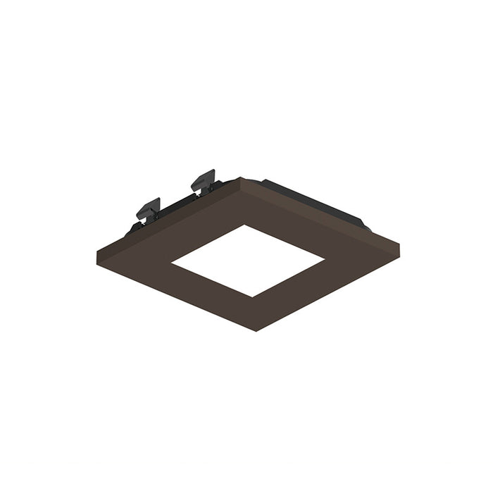 Nora NAPT-3SPH/CL 3" Apollo Square Flangeless Pinhole Trim with Clear Lens - Bronze