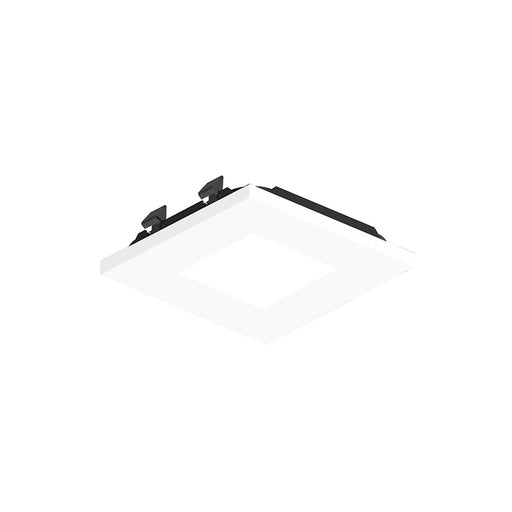 Nora NAPT-3SPH 3" Apollo Square Flangeless Pinhole Trim - Matte Powder White