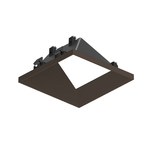 Nora NAPT-3SWW 3" Apollo Square Trimless Wall Wash Trim with Clear Lens - Bronze