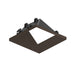 Nora NAPT-3SWW 3" Apollo Square Trimless Wall Wash Trim with Clear Lens - Bronze