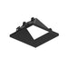 Nora NAPT-3SWW 3" Apollo Square Trimless Wall Wash Trim with Clear Lens - Black