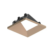 Nora NAPT-3SWW 3" Apollo Square Trimless Wall Wash Trim with Clear Lens - Wheat Diffused