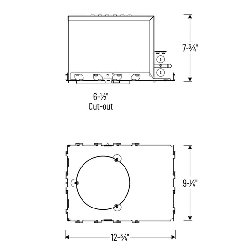Nora NCHAIC3-6L1C12 6" Adjustable Sapphire III IC New Construction Housing, 900 Lumen, 120-277V