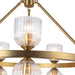 Alora Mood CH442626 Nelly 10-lt 26" Chandelier - Brushed Gold/Clear Ribbed Glass