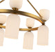 Alora Mood CH442626 Nelly 10-lt 26" Chandelier - Brushed Gold/Glossy Opal Ribbed Glass