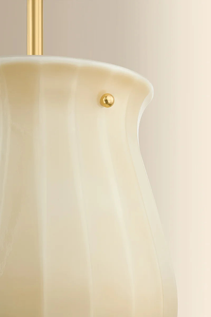 Hudson Valley 3109 Nevins 1-lt 10" Pendant-Aged Brass