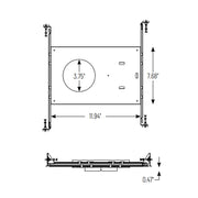 Nora NFC-R375 New Construction Frame-In with Collar for 4" Can-less Downlights