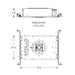 Nora NHAPIC-3S10L2 3" Apollo Square IC Air-Tight Housing with Field Changeable Optics, 1500 Lumen, 120-277V, 0.875" to 1.25" Ceiling Thickness