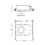 Nora NHIOICD-48LE3 4" Iolite LED Dedicated ICAT New Construction Housing - 120V