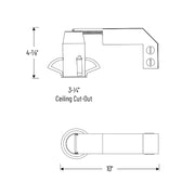 Nora NHRIOIC-28LE4 2" Iolite LED Dedicated ICAT Remodel Housing - 120/277V