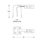 Nora NHRIOIC-48LE3A 4" Iolite LED Dedicated ICAT Remodel Housing - 120V