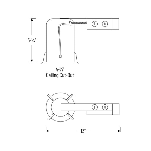 Nora NHRIOIC-48LE4 4" Iolite LED Dedicated ICAT Remodel Housing - 120/277V