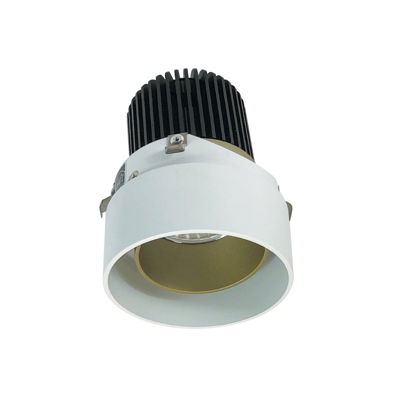 Nora NIO-2RTLA/10 2" Iolite LED Round Trimless Adjustable Reflector - 1000 Lumens- Champagne Haze/Matte Powder White