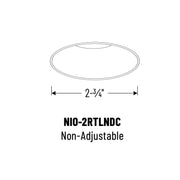Nora NIO-2RTLNDC/10 2" Iolite LED Round Trimless Open Reflector - 1000 Lumens