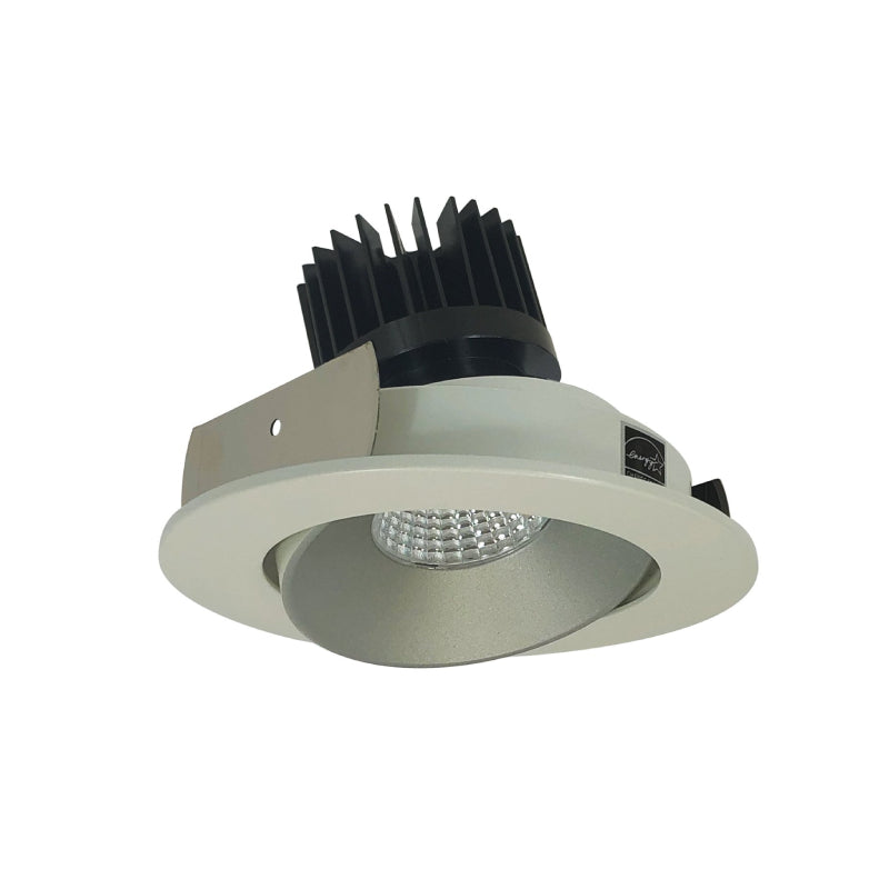 Nora NIO-4RC/HL 4" Iolite LED Round Adjustable Cone Reflector Trim - High Lumen - Haze/White