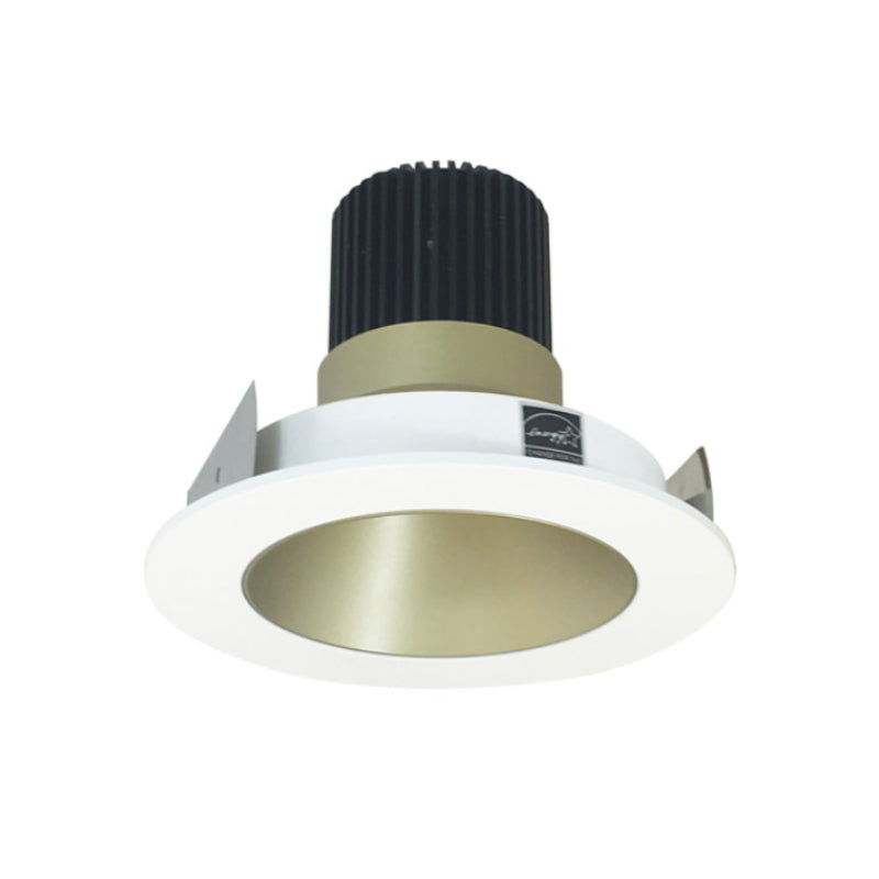 Nora NIO-4RNDC/10 4" Iolite Round Reflector Trim - 1000 Lumens - Champagne/Matte Powder White