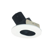 Nora NIO-4RSL/10 4" Iolite Round Adjustable Slot Aperture Trim - 1000 Lumens - Black/Matte Powder White