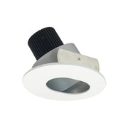 Nora NIO-4RSL/10 4" Iolite Round Adjustable Slot Aperture Trim - 1000 Lumens - Haze/Matte Powder White