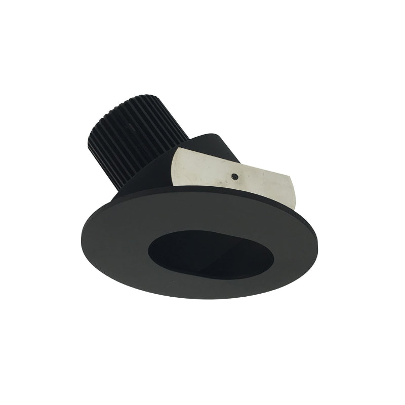 Nora NIO-4RSL/10 4" Iolite Round Adjustable Slot Aperture Trim - 1000 Lumens - Black