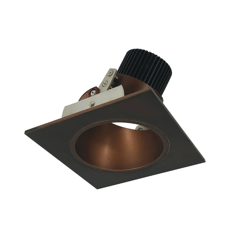 Nora NIO-4SD/10 4" Iolite Square Deep Adjustable Reflector Trim - 1000 Lumens - Bronze