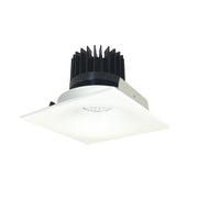 Nora NIO-4SNB/HL 4" Iolite Square Bullnose Reflector Trim- High Lumen - Matte Powder White