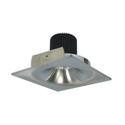 Nora NIO-4SNB/10 4" Iolite Square Bullnose Reflector Trim - 1000 Lumens - Natural Metal