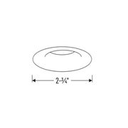 Nora NIOB-1RNB 1" Iolite BWF Round Bullnose Reflector Trim - 600 Lumens 