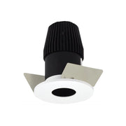 Nora NIOB-1RPH 1" Iolite BWF Round Pinhole Trim - 600 Lumens - Black/White