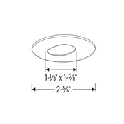Nora NIOB-1RSL 1" Iolite BWF Round Slot Aperture Trim - 600 Lumens