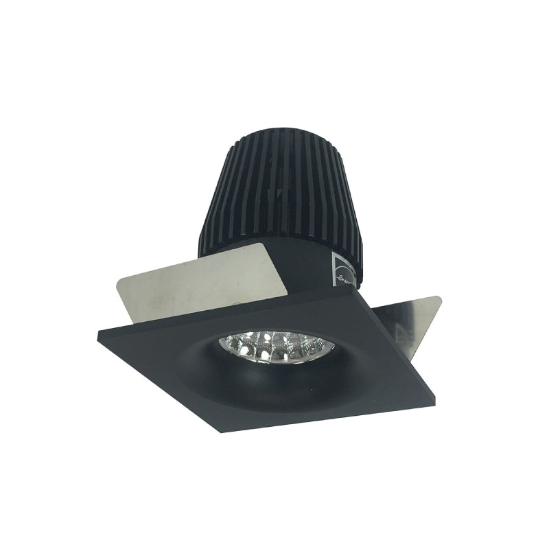 Nora NIOB-1SNB 1" Iolite BWF Square Bullnose Reflector Trim - 600 Lumens - Black