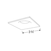 Nora NIOB-1SNB 1" Iolite BWF Square Bullnose Reflector Trim - 600 Lumens