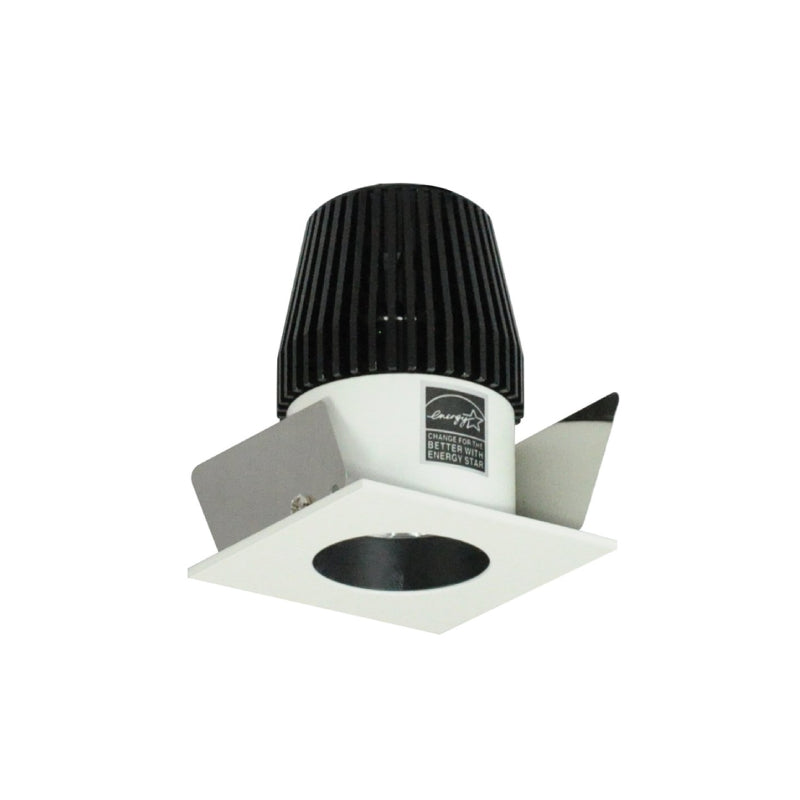 Nora NIOB-1SNG 1" Iolite BWF Square Reflector with Round Aperture Trim - 600 Lumens - Black/White