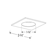 Nora NIOB-1SNG 1" Iolite BWF Square Reflector with Round Aperture Trim