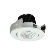 Nora NIOB-2RG/10 2" Iolite Round Adjustable Gimbal Trim - 1000 Lumens - Matte Powder White