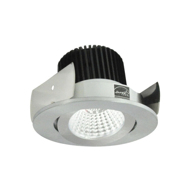 Nora NIOB-2RG/10 2" Iolite Round Adjustable Gimbal Trim - 1000 Lumens - Natural Metal