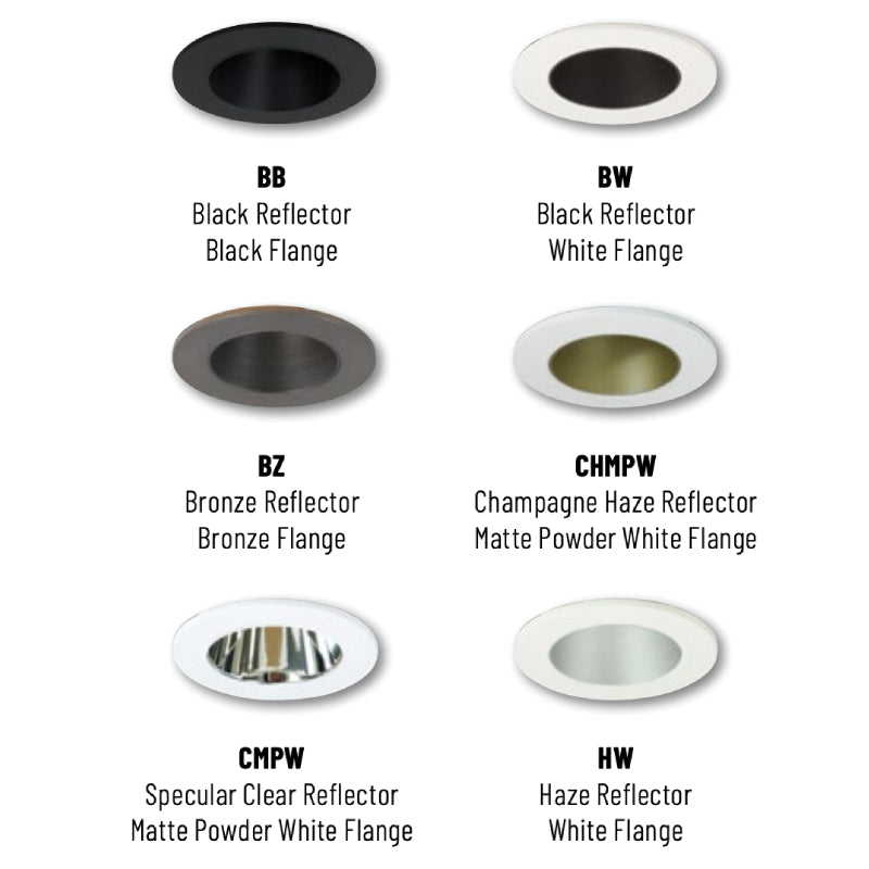 Nora NIOB-2RNDC/10 2" Iolite Round Reflector with Round Aperture Trim - 1000 Lumens
