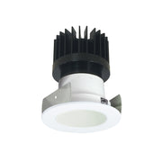 Nora NIOB-2RNDC/10 2" Iolite Round Reflector with Round Aperture Trim - 1000 Lumens -Matte Powder White
