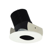 Nora NIOB-2RSL/10 2" Iolite Round Adjustable Slot Aperture Trim - 1000 Lumens - Black/Matte Powder White