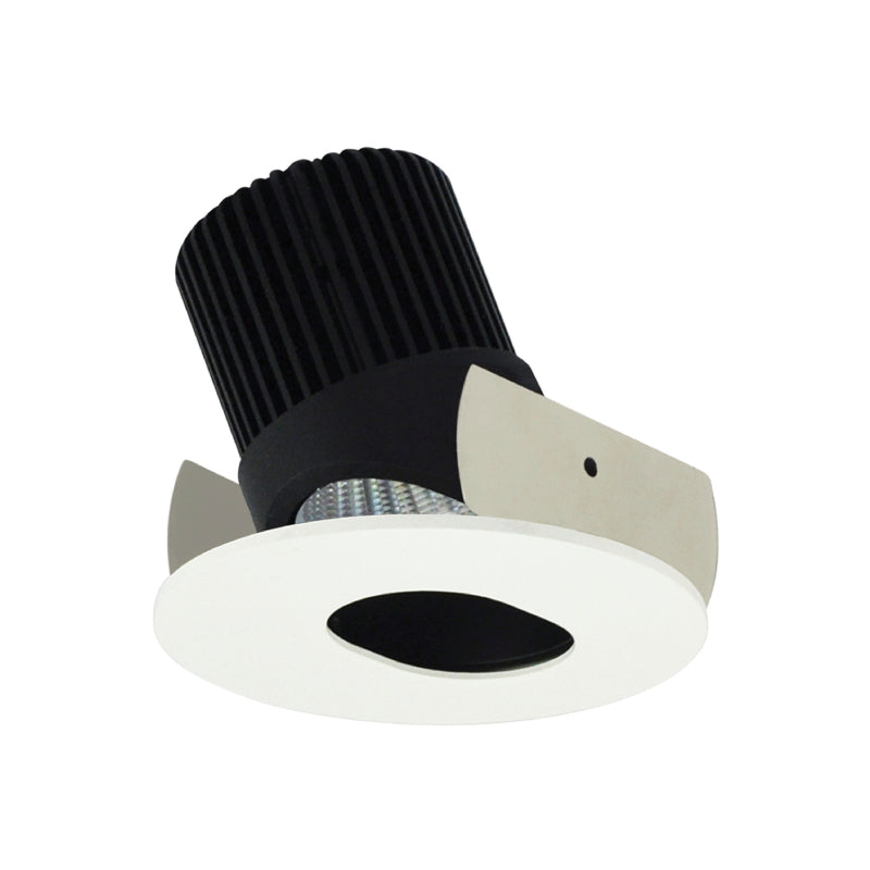Nora NIOB-2RSL/10 2" Iolite Round Adjustable Slot Aperture Trim - 1000 Lumens - Black/Matte Powder White