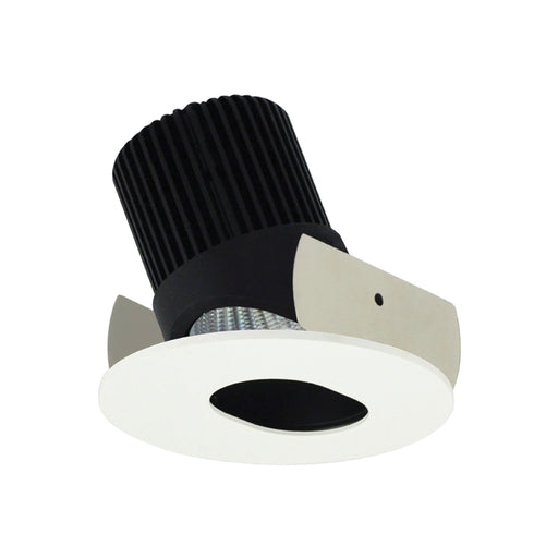 Nora NIOB-2RSL/10 2" Iolite Round Adjustable Slot Aperture Trim - 1000 Lumens - Black/Matte Powder White