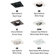 Nora NIOB-2SC/10 2" Iolite Square Adjustable Cone Reflector Trim - 1000 Lumens