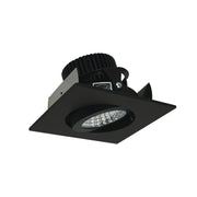 Nora NIOB-2SG/10 2" Iolite Square Adjustable Gimbal Trim - 1000 Lumens - Black