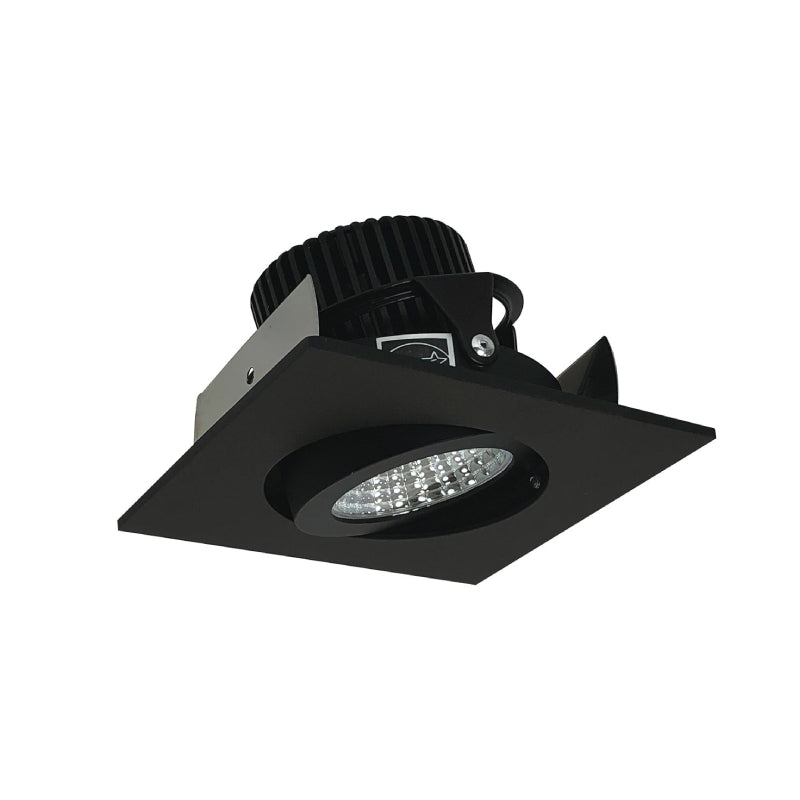 Nora NIOB-2SG/10 2" Iolite Square Adjustable Gimbal Trim - 1000 Lumens - Black