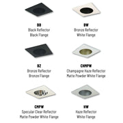 Nora NIOB-2SNDC/10 2" Iolite Square Reflector with Round Aperture Trim - 1000 Lumens