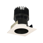 Nora NIOB-2SNDC/HL 2" Iolite Square Reflector with Round Aperture Trim - High Lumen - Black/White